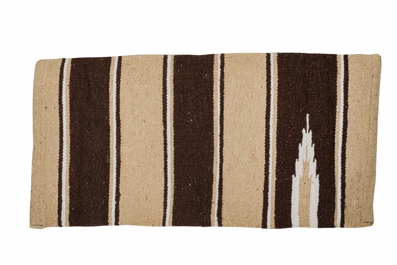 Tabelo Navajo Saddle Blanket Brown/Tan / 30 x 30