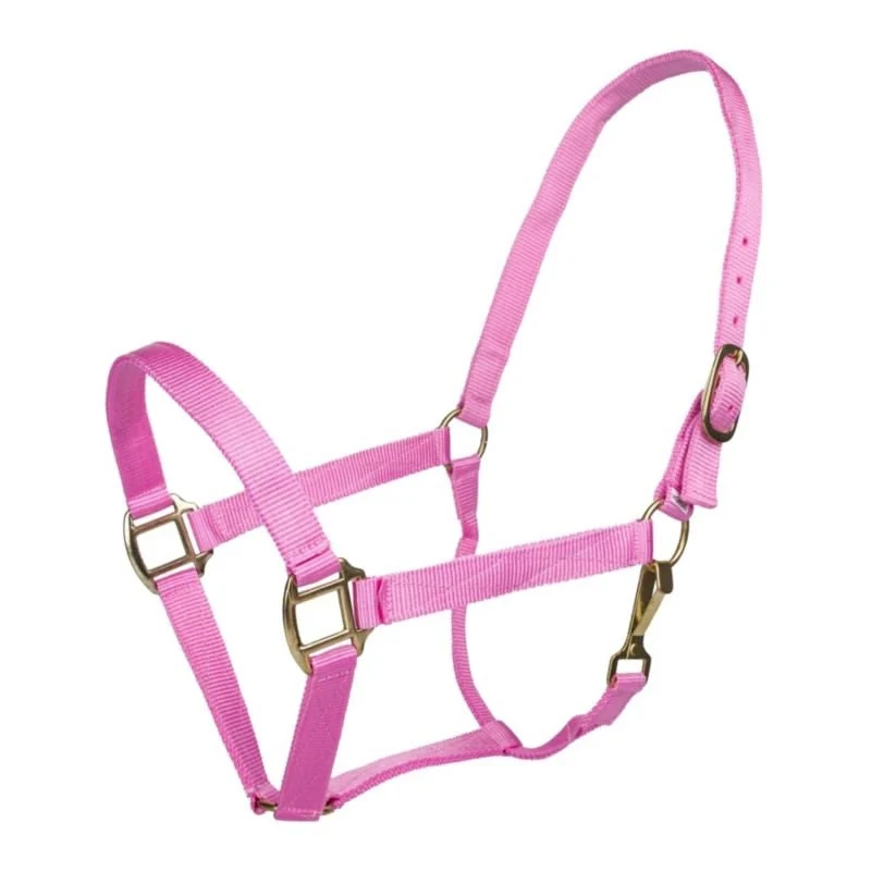 Tabelo Nylon Halter with Snap Pink / Cob