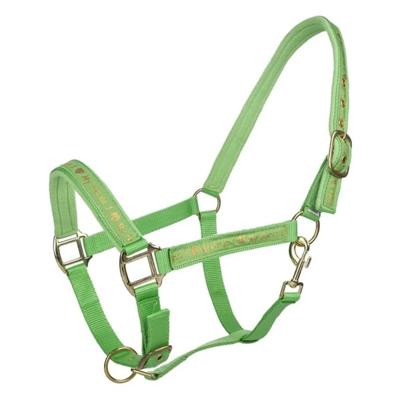 Tabelo I LOVE MY HORSE Halter Lime / Horse