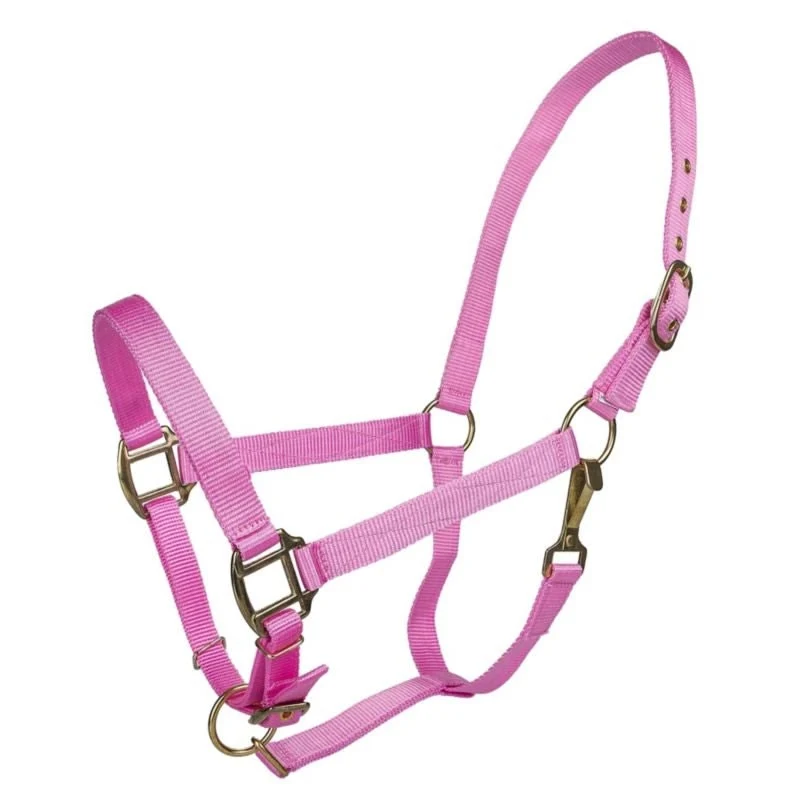 Tabelo Nylon Halter with Adj Chin Pink / Cob