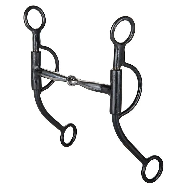 Tabelo Loomis Cheek Brushed Steel Curved Bit 5 Brushed-Steel / 5"