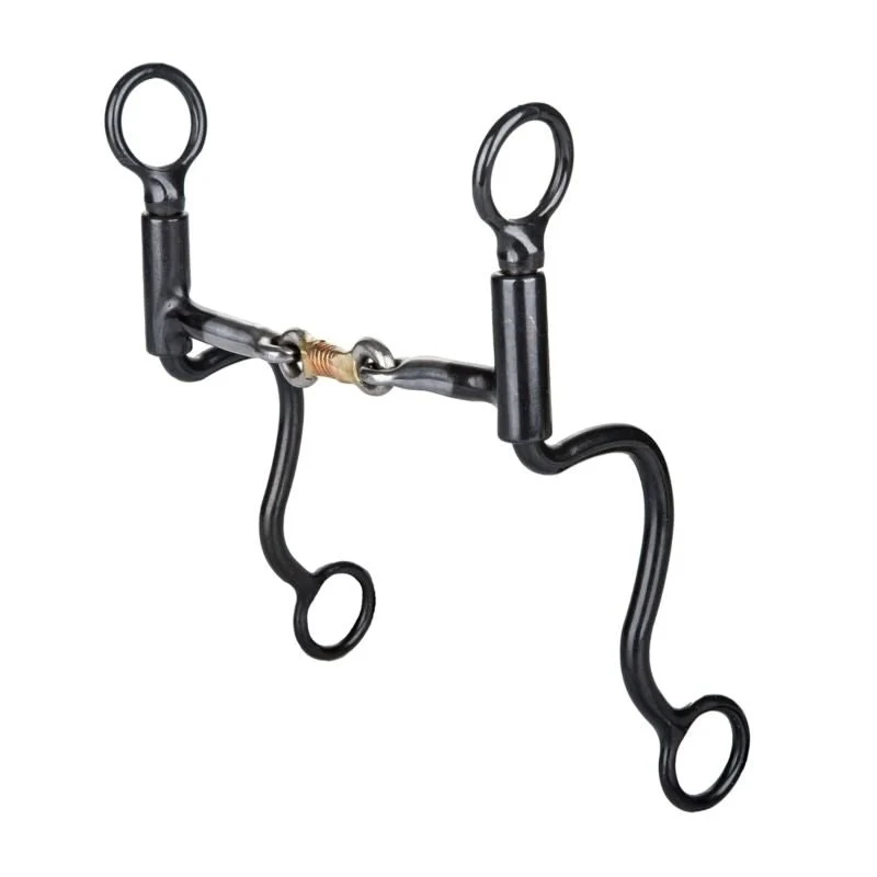 Tabelo Brushed Cavalry Dogbone Bit 5 Black Steel / 5"