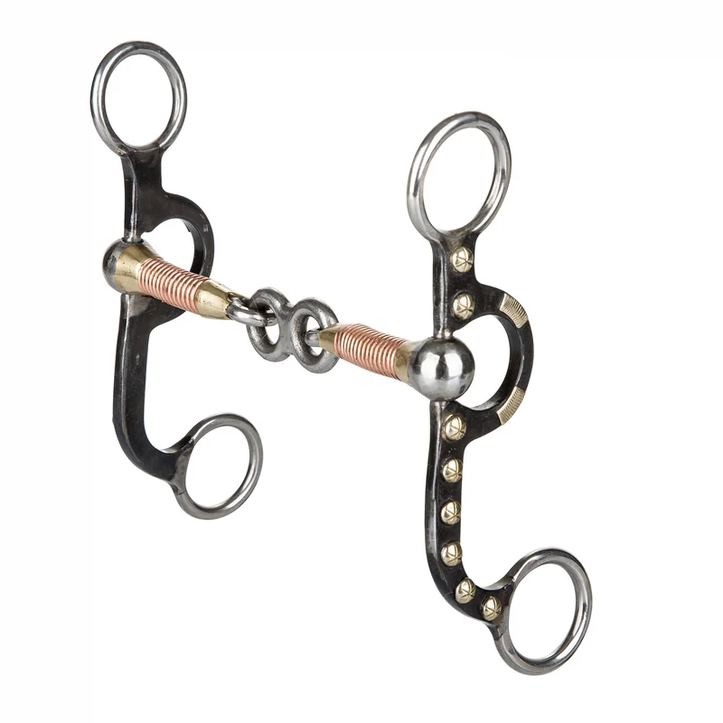 TABELO Argentine 3-PC Copper Wire Snaffle Bit Light Black / 5"