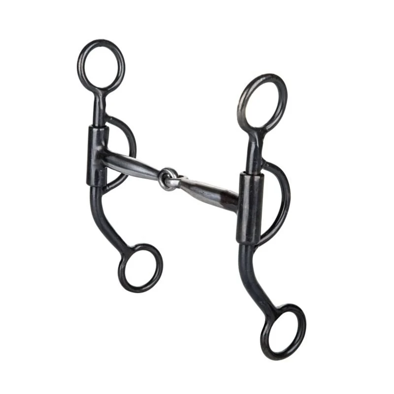 Tabelo Snaffle Black Mouth Bit 5 Black / 5"