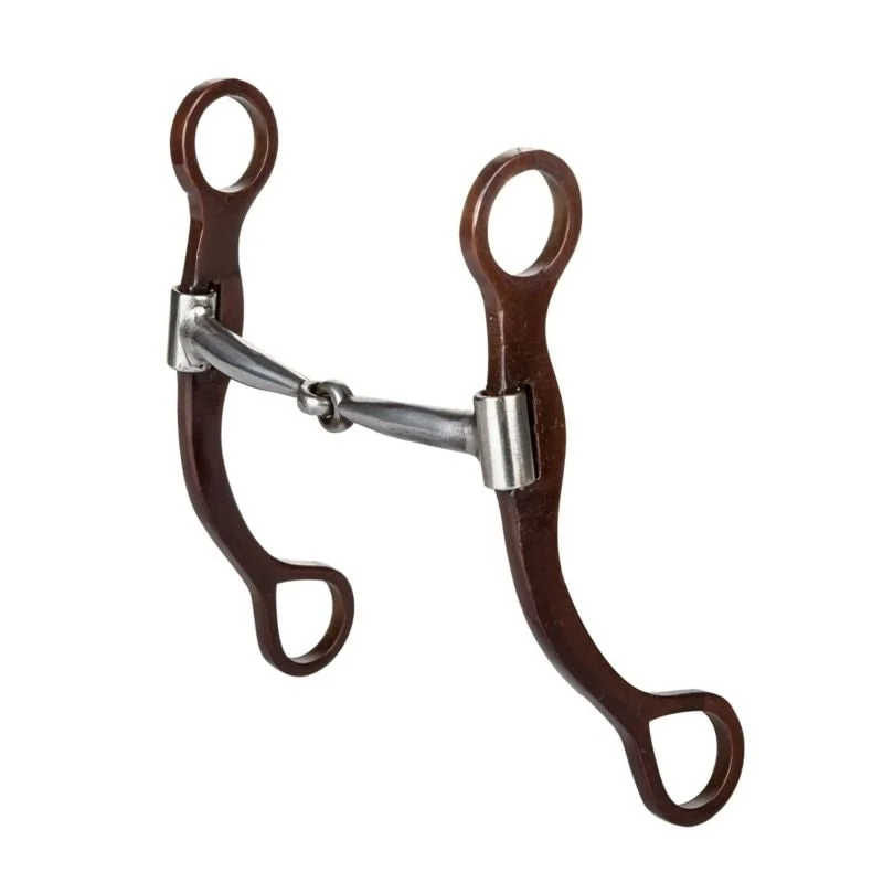 Tabelo Antique Plain Cheeks Curb Bit 4.625 Antique / 4 5/8"