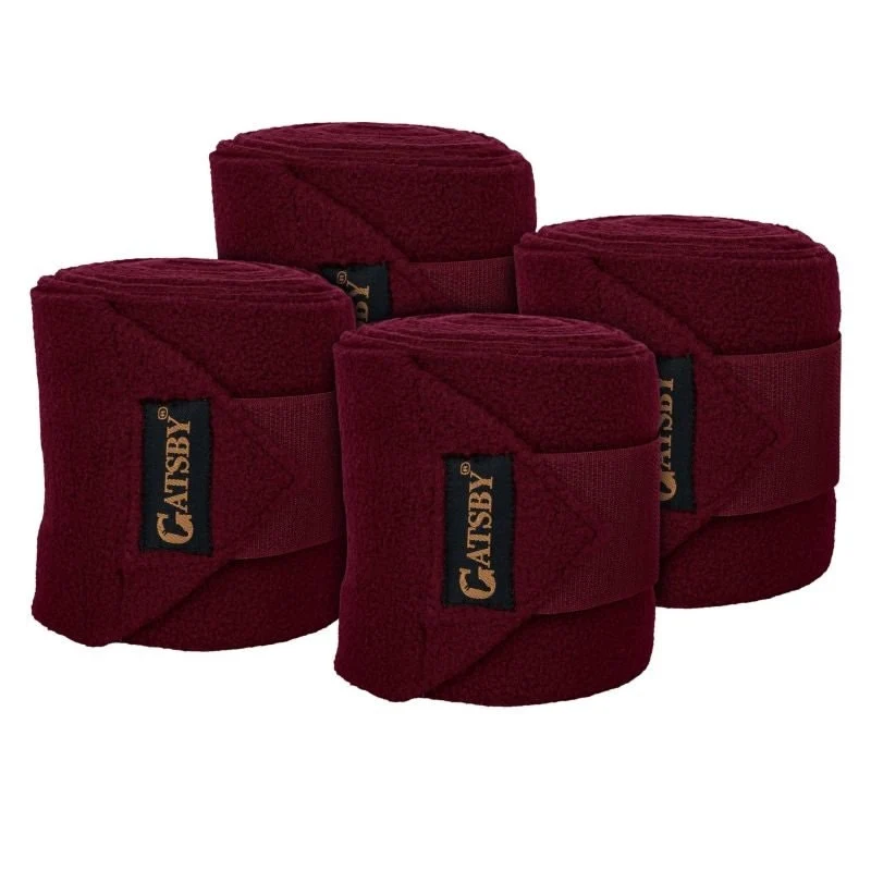 Gatsby Polo Leg Wraps Burgundy / 10' x 4.5"