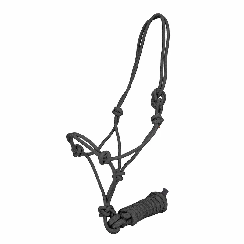 Tabelo Draft Rope Halter with Lead Black / Draft