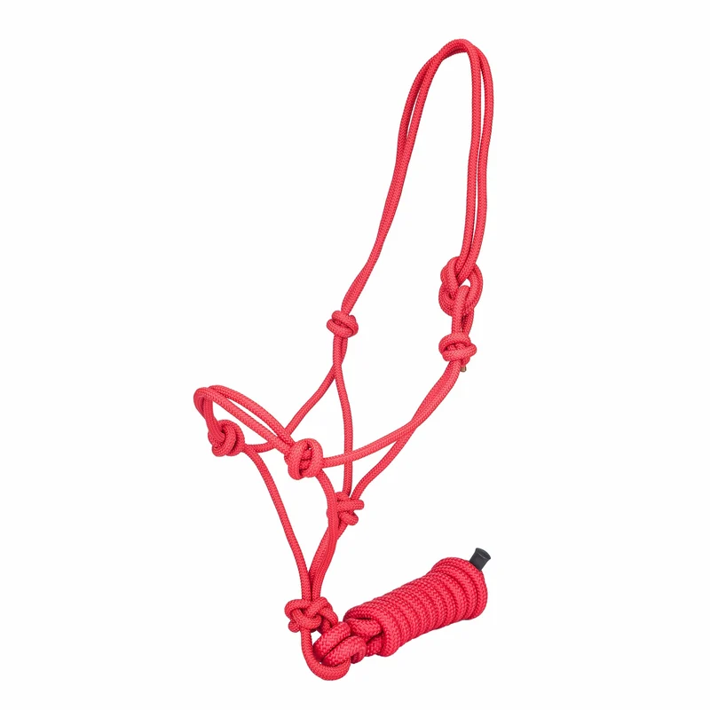 Tabelo Draft Rope Halter with Lead Red / Draft