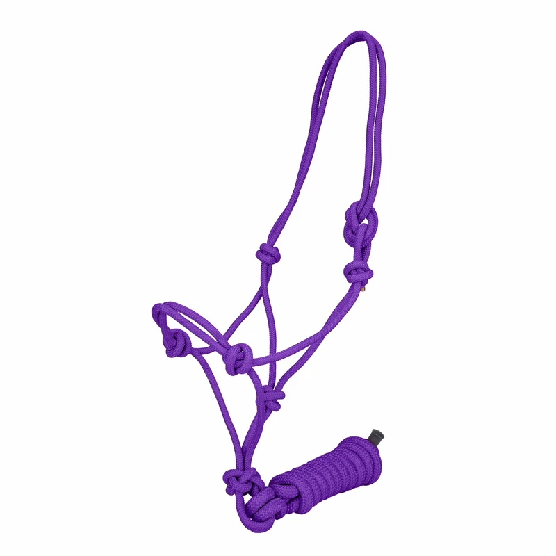 Tabelo Draft Rope Halter with Lead Purple / Draft