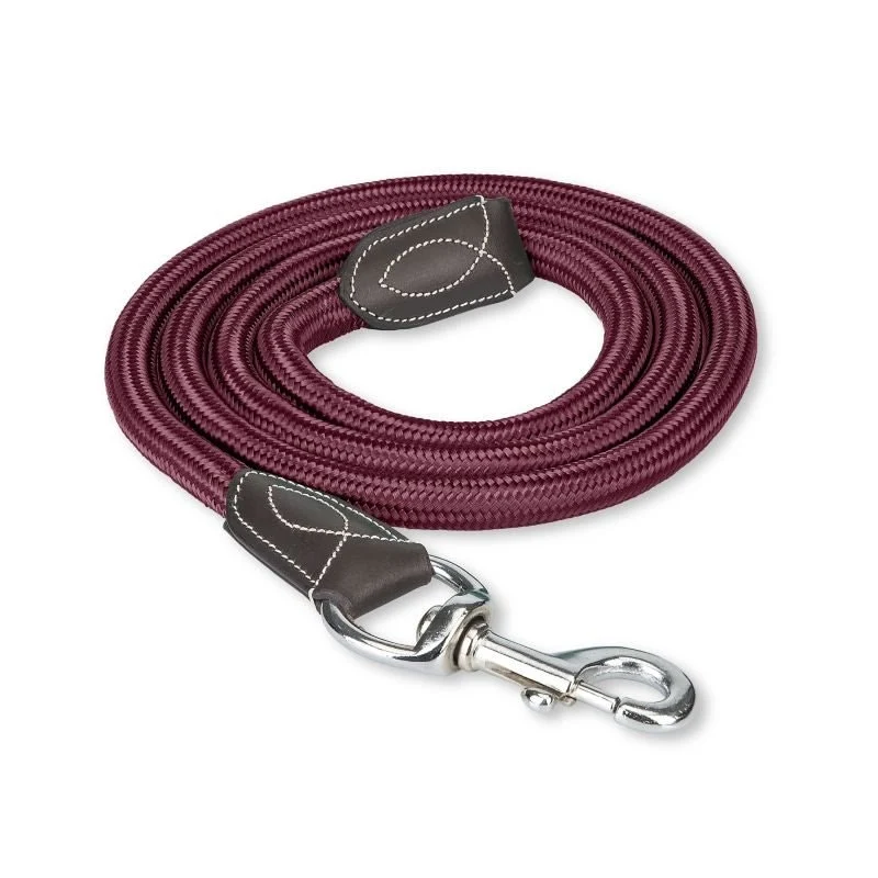 OEQ Leather Rope Lead Wine / 6'
