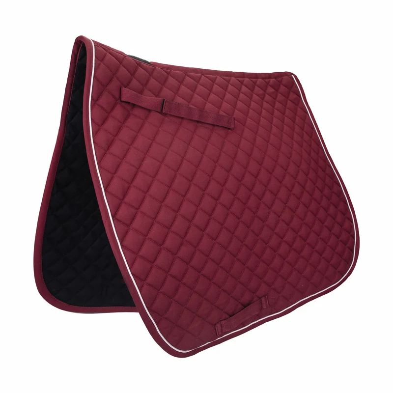 Gatsby Deluxe Dressage Saddle Pad with CoolMax Burgundy