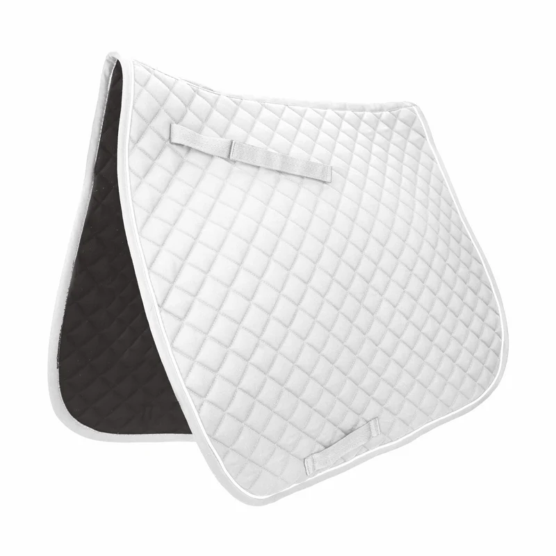 Gatsby Deluxe Dressage Saddle Pad with CoolMax White