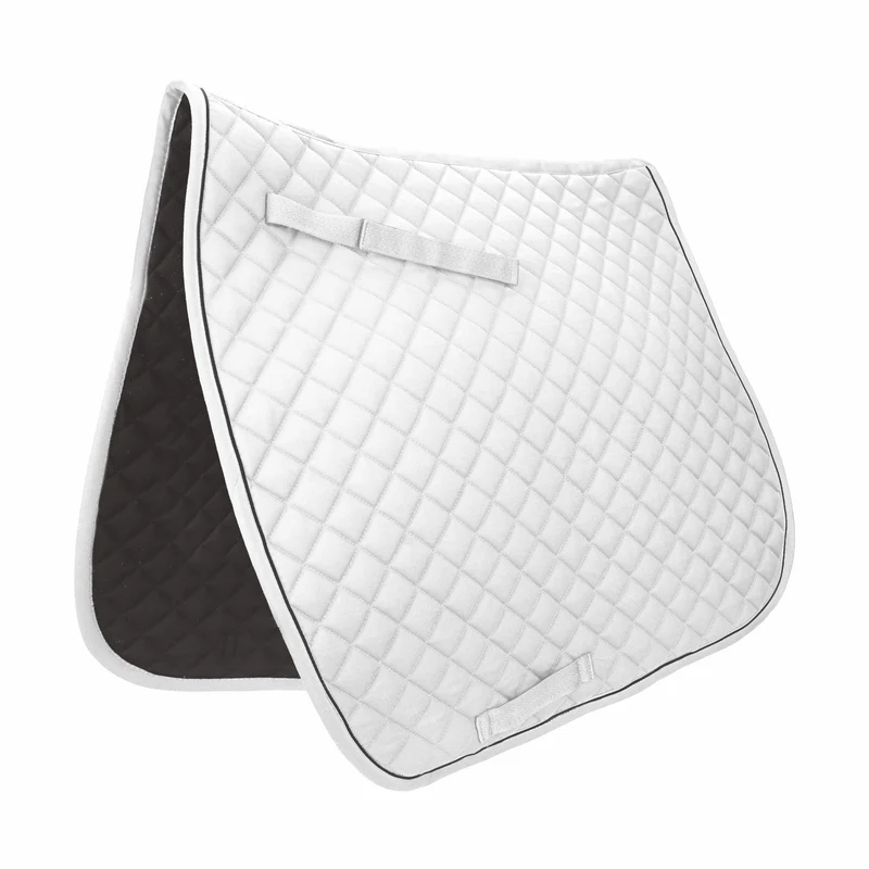 Gatsby Deluxe Dressage Saddle Pad with CoolMax White/Black