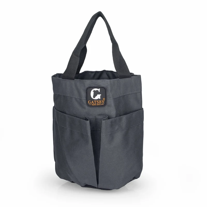 Gatsby Nylon Stable Tote with Mesh Bottom Black