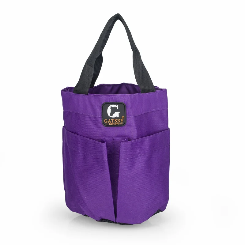 Gatsby Nylon Stable Tote with Mesh Bottom Purple