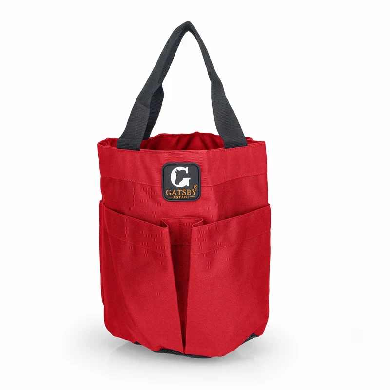 Gatsby Nylon Stable Tote with Mesh Bottom Red