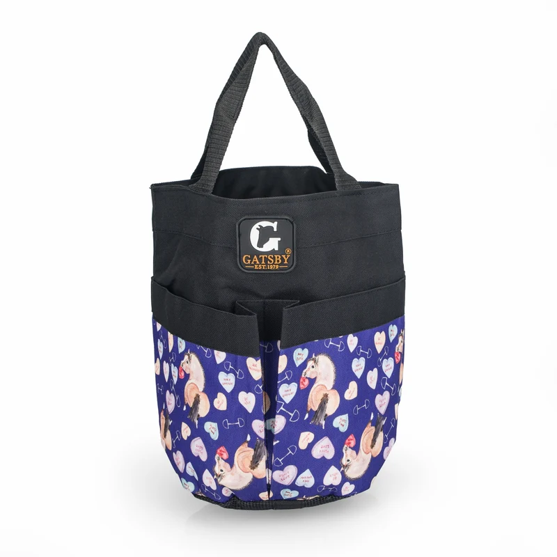 Gatsby Print Nylon Stable Tote with Mesh Bottom Be Mine