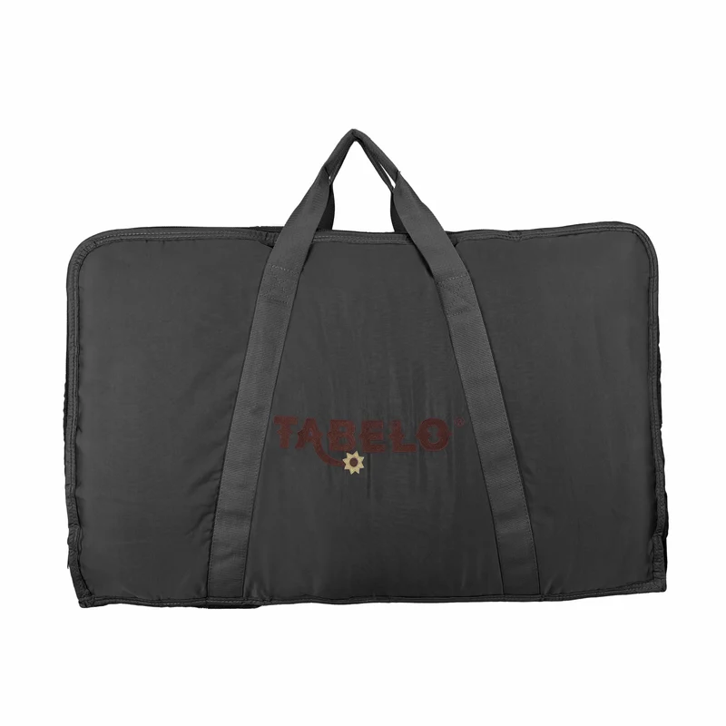 Tabelo Premium Double-Sided Saddle Pad Bag with Embroidery Black