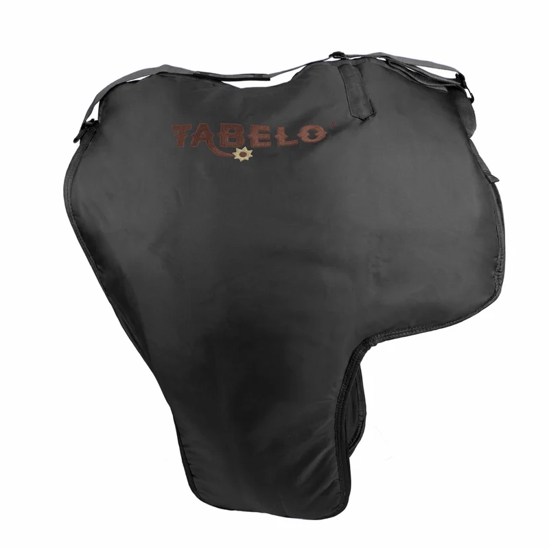 Tabelo Premium Western Saddle Carrying Case with Embroidery Black