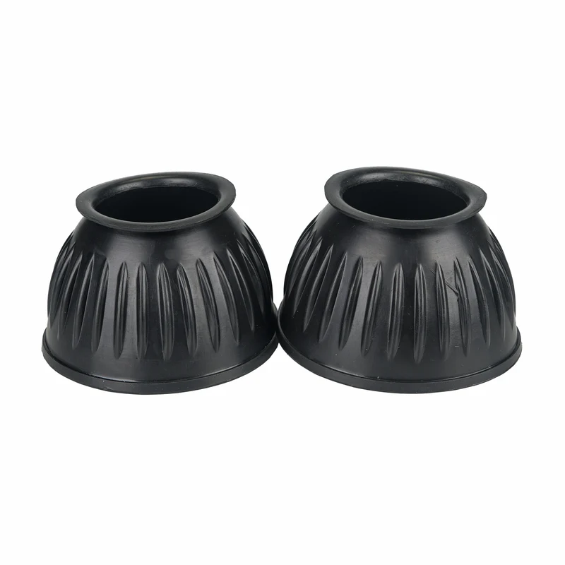 Gatsby Heavy Rubber Slip-On Bell Boots Black / Large