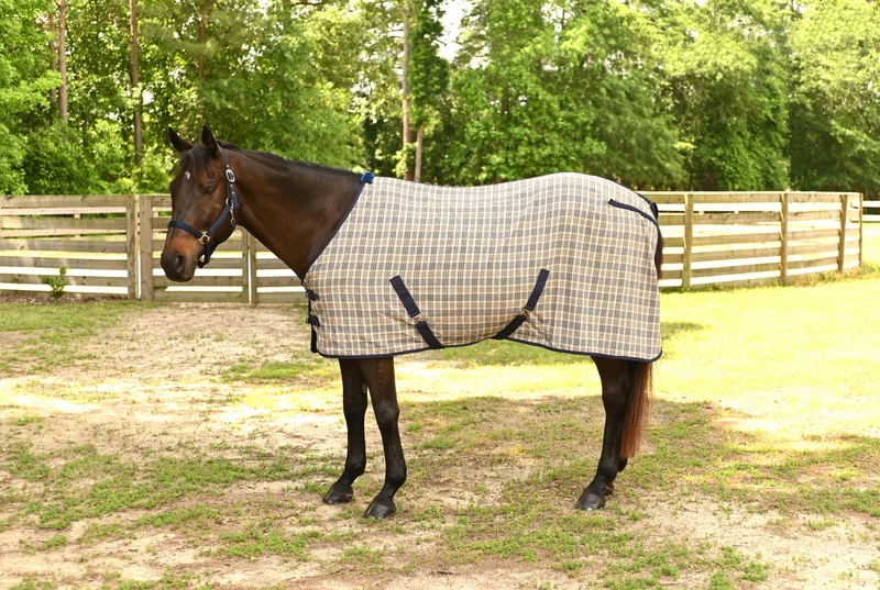Gatsby Plaid Stable Sheet Tan Plaid / 76