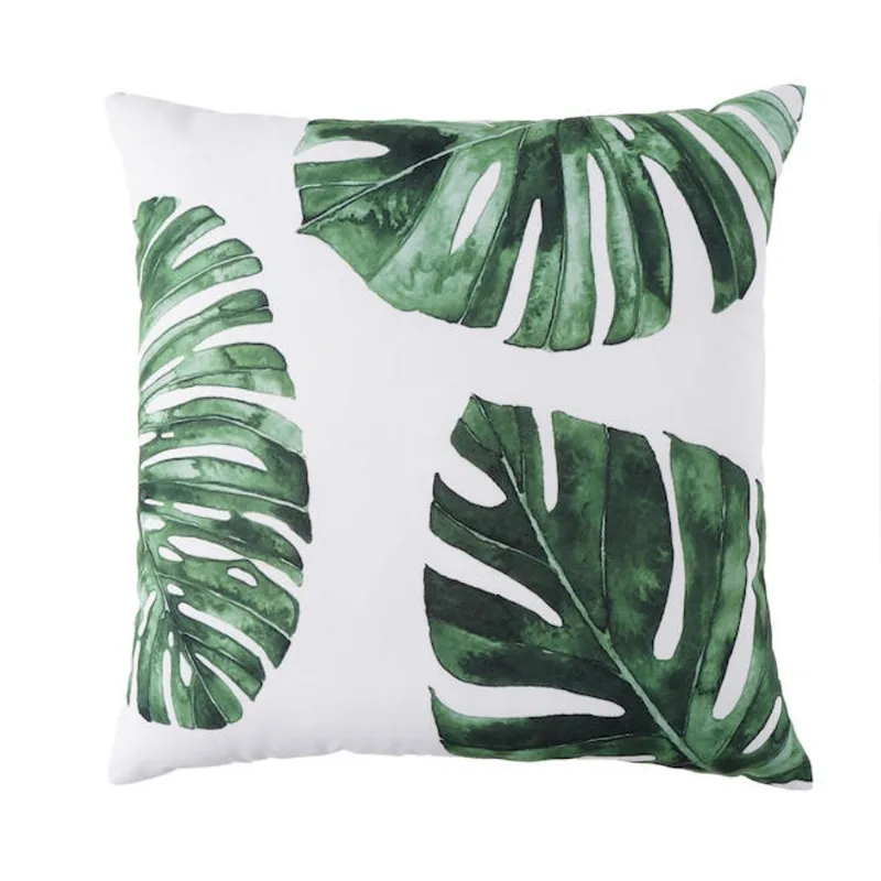 Landon & Co. 16 x 16-in Recycled Polyester Palm-Leaf Pattern Outdoor Cushion