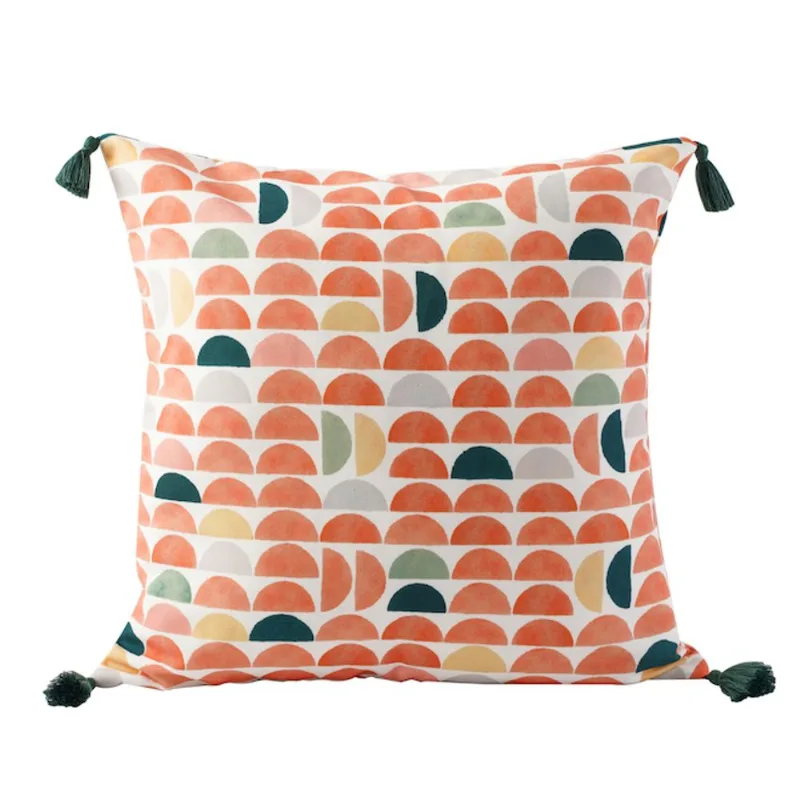 Origin 21 16-in x 16-in Square Outdoor Half-Moon Decorative Pillow