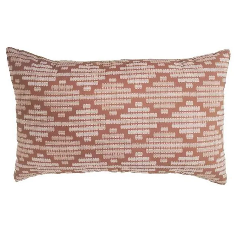 Landon & Co. 12 x 20-in Orange Diamond Outdoor Polyester Cushion