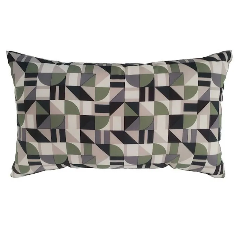 Landon & Co. 12 x 20-in Multicolour Shapes Outdoor Polyester Cushion