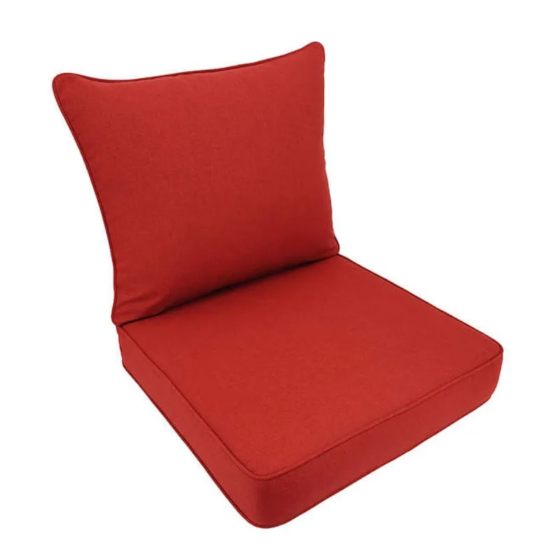 Landon & Co. Set of Cushions for Deep Seat 25 x 6 x 46-in - Red