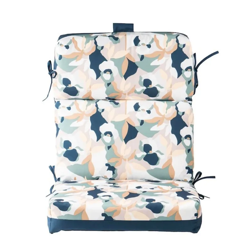Landon & Co. Cushion 21 x 4.5 x 44-in for Outdoor Chair with High Back - Floral Print