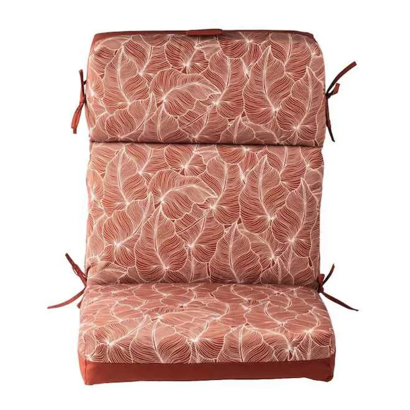 Landon & Co. Cushion 21 x 4.5 x 44-in for Outdoor Chair with High Back - Leaf Print