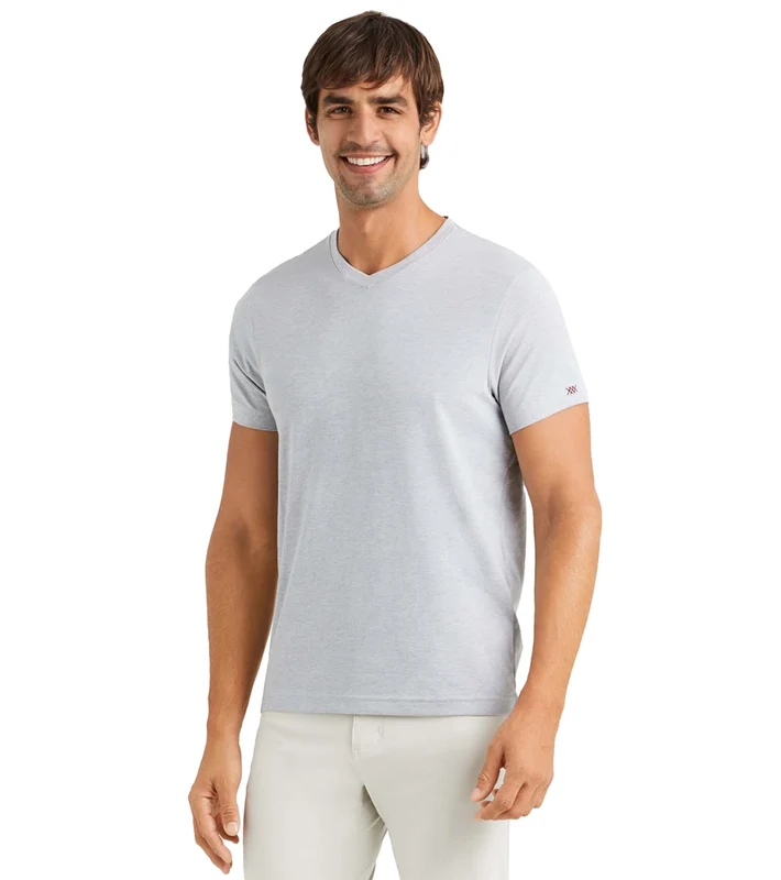 Rhone Element V-Neck Tee Heather Gray / M