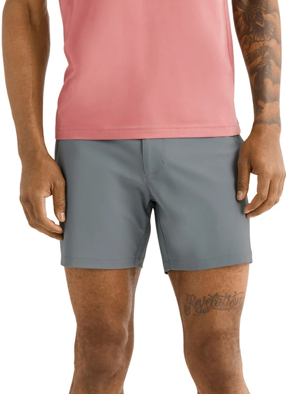 Rhone 6" Resort Short Smoked Pearl / 34