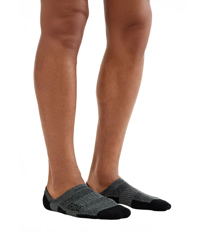 Rhone Men's Essentials No Show Sock Black Heather/Black / L