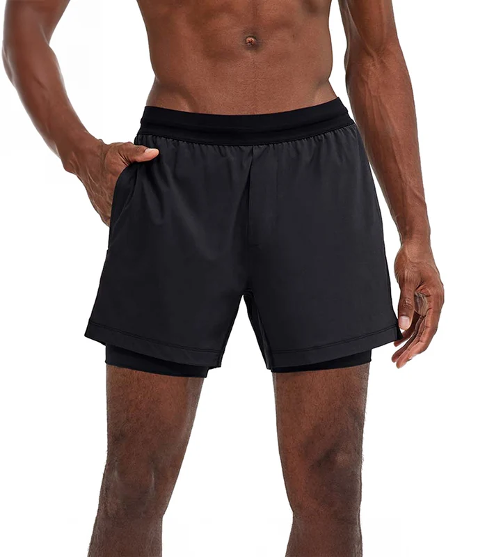 Rhone 5" Mako Tech Short Lined Black / XL