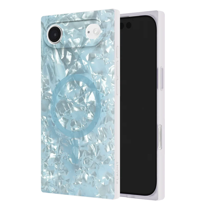 Flaunt Square Icy Blue Pearl for iPhone Air Phonnic