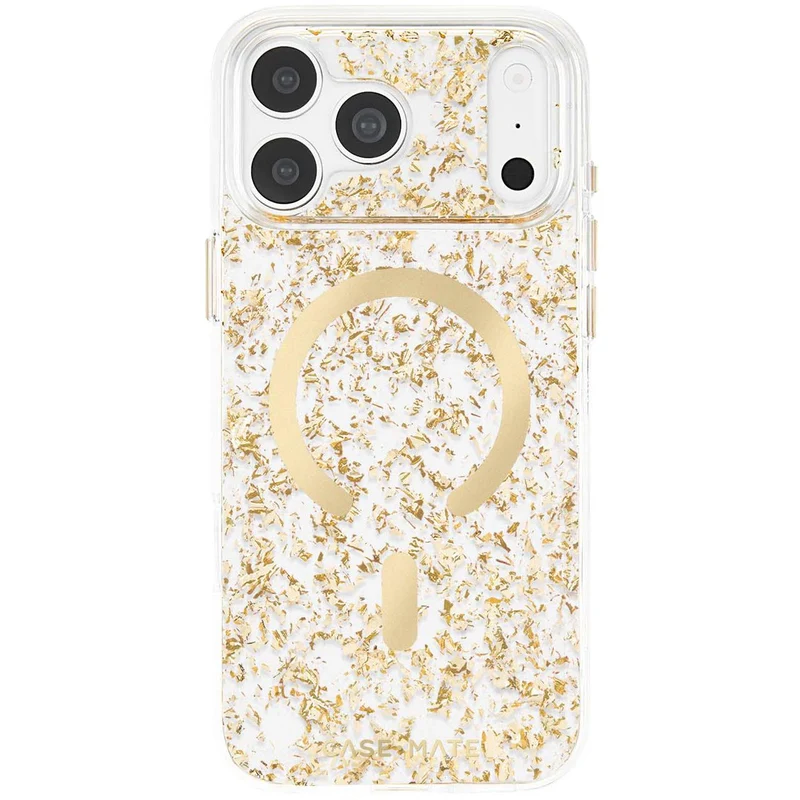 Case-Mate Karat Flakes MagSafe Case for iPhone 18 Pro Max/17 Pro Max (Gold)
