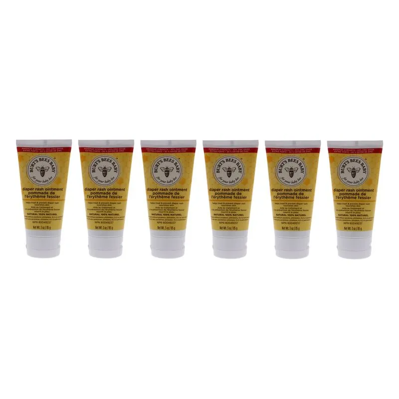 Pomada Para Assaduras Burts Bees Baby Bee, 3 Onças, Pacote Com 6
