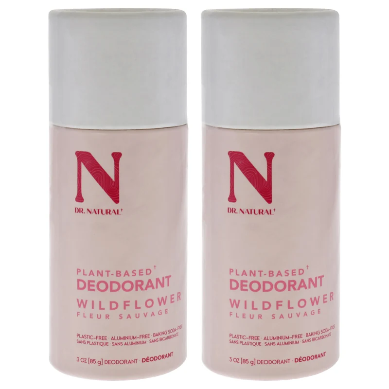 Dr. Natural Deodorants Stick - Wildflower by Dr. Natural for Unisex - 3 oz Deodorant Stick - Pack of 2 3 oz