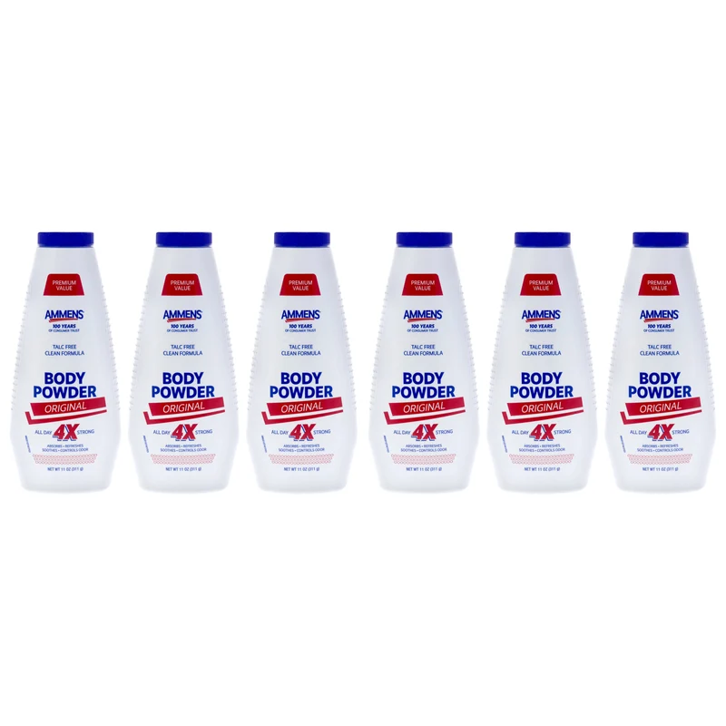 Ammens Body Powder Original by Ammens for Unisex - 11 oz Powder - Pack of 6 11 oz