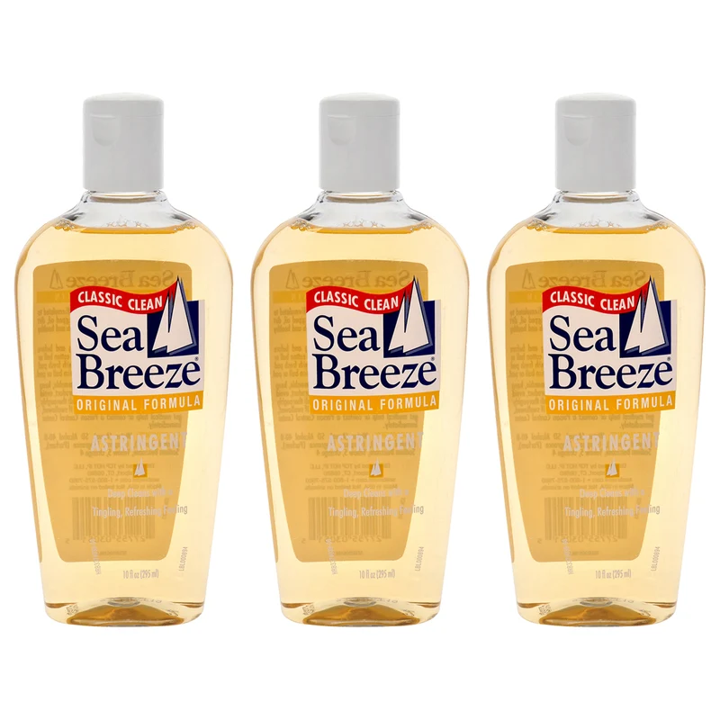 Sea Breeze Astringent Original Formula by Sea Breeze for Unisex - 10 oz Cleanser - Pack of 3 10 oz