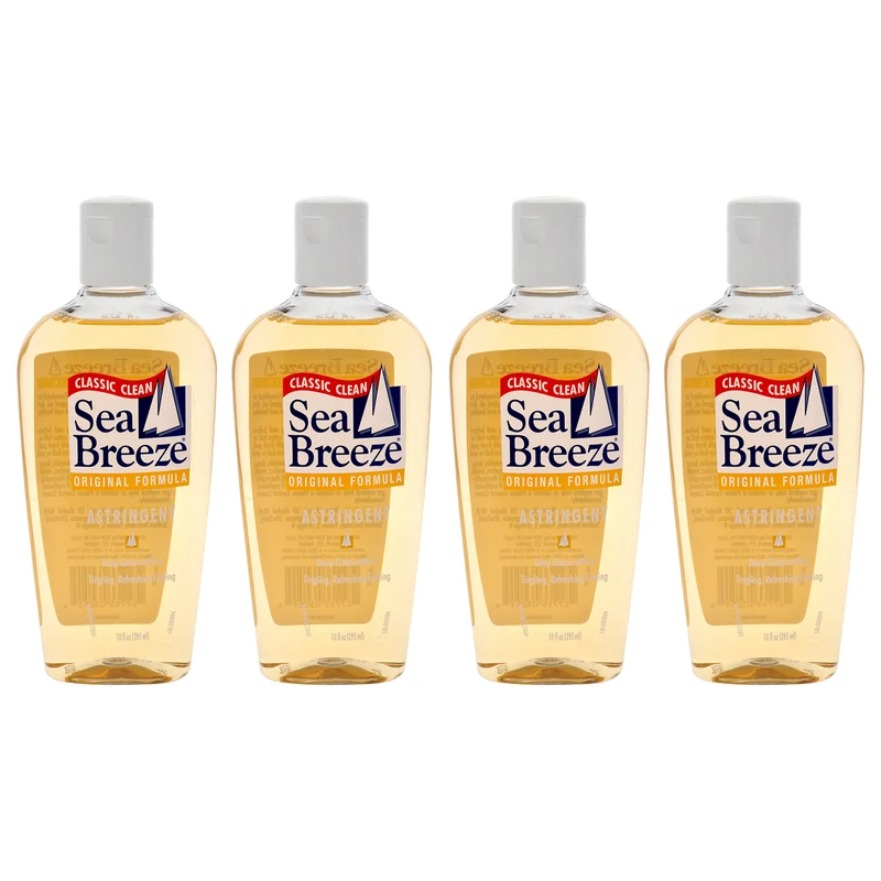 Sea Breeze Astringent Original Formula by Sea Breeze for Unisex - 10 oz Cleanser - Pack of 4 10 oz