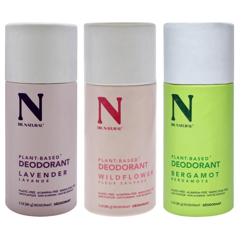 Dr. Natural DeodorantSampler0 by Dr. Natural for Unisex - 3 Pc 3oz Deodorants Stick - Lavender, 3oz Deodorants Stick - Wildflower, 3oz Deodorants Stick - Bergamot 3 Pc Kit