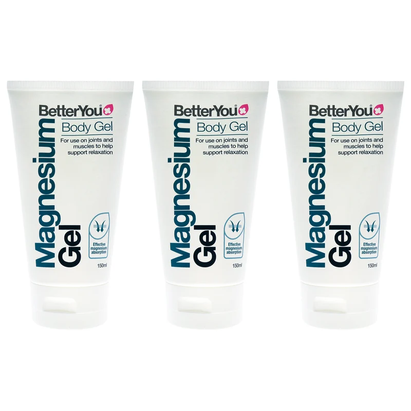 BetterYou Magnesium Body Gel by BetterYou for Unisex - 5.07 oz Gel - Pack of 3 5.07 oz
