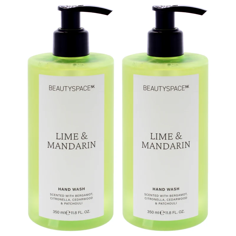 BeautySpace Beauty Space Hand Wash - Lime and Mandarin by BeautySpace for Unisex - 11.8 oz Hand Wash - Pack of 2 11.8 oz