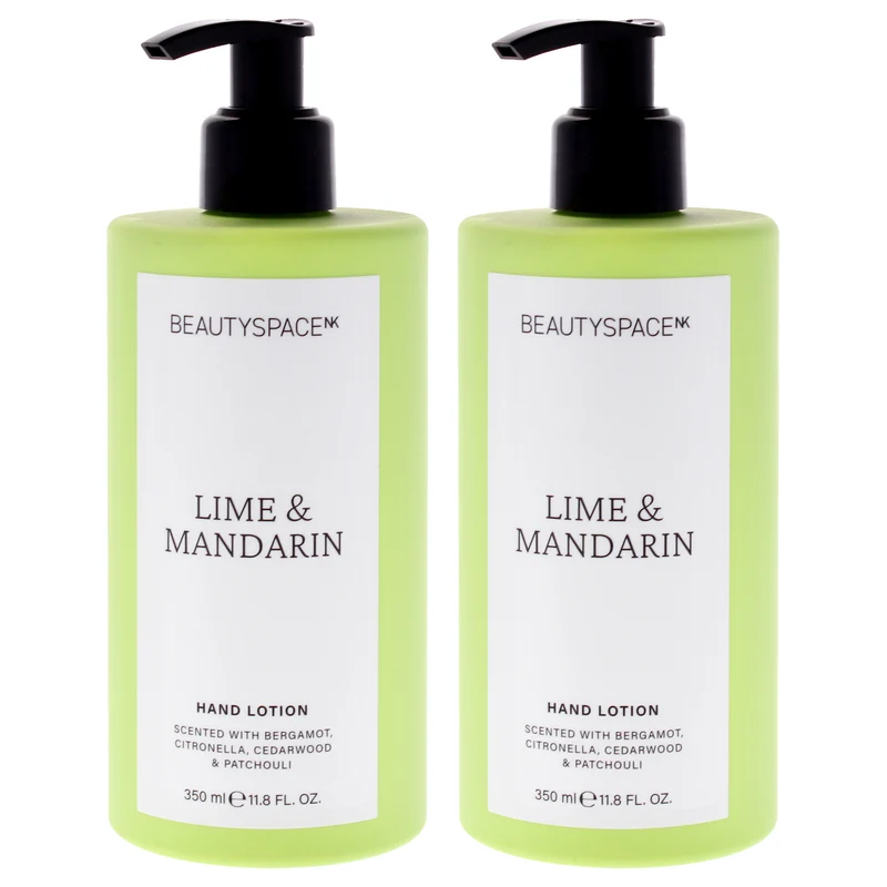 BeautySpace Beauty Space Hand Lotion - Lime and Mandarin by BeautySpace for Unisex - 11.8 oz Hand Lotion - Pack of 2 11.8 oz