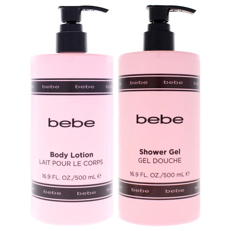 Bebe Bebe Kit by Bebe for Women - 2 Pc Kit 16.9oz Shower Gel, 16.9oz Body Lotion 2 Pc Kit