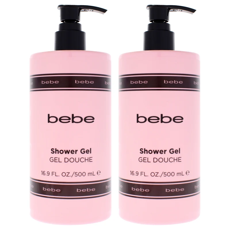 Bebe Bebe Shower Gel by Bebe for Women - 16.9 oz Shower Gel - Pack of 2 16.9 oz