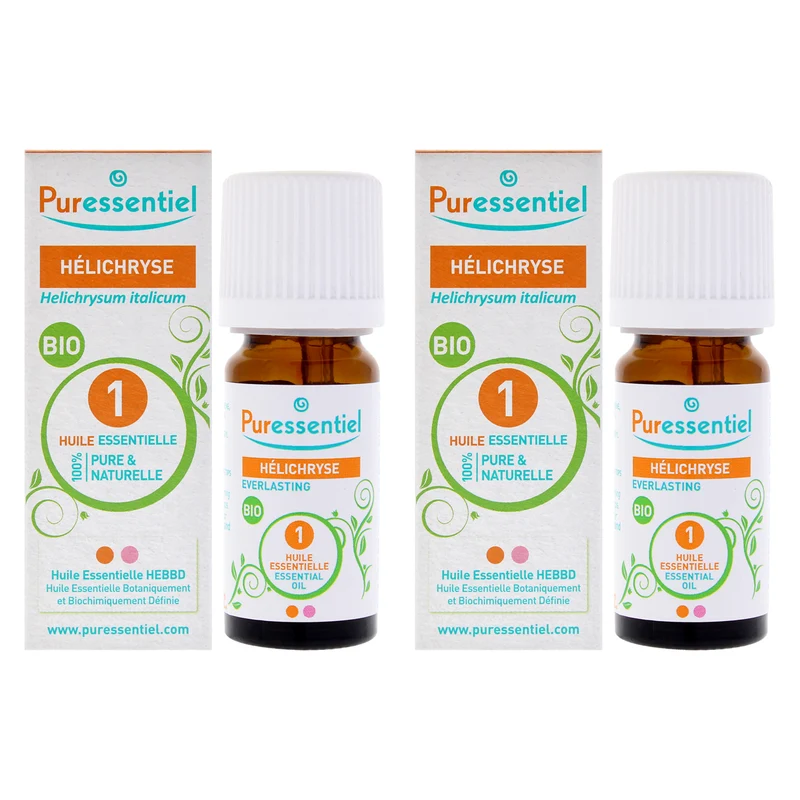Puressentiel Organic Essential Oil - Helychrysum by Puressentiel for Unisex - 0.17 oz Oil - Pack of 2 0.17 oz
